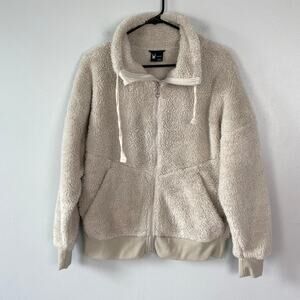 Spyder Moonbeam Sherpa Full Zip Jacket‎ Ivory Mock Neck Bailey Fleece Medium